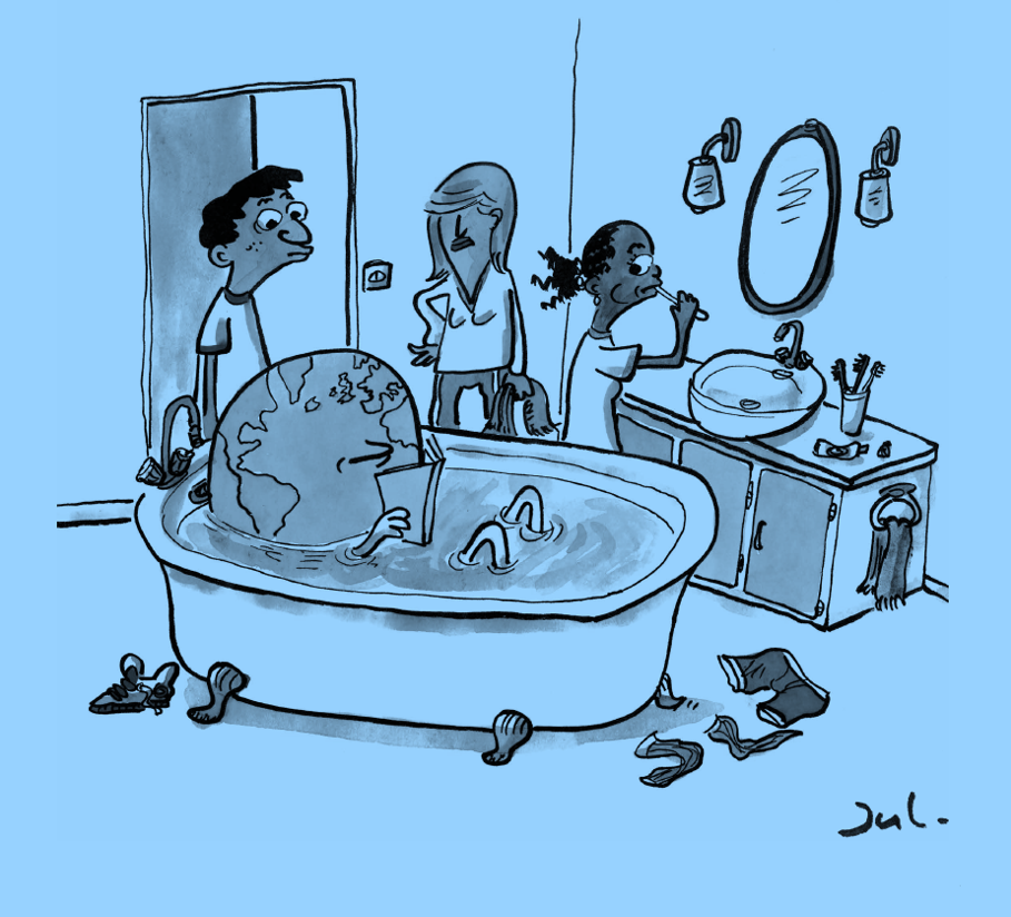 Learning through laughter: French artist Jul illustrates the SDGs